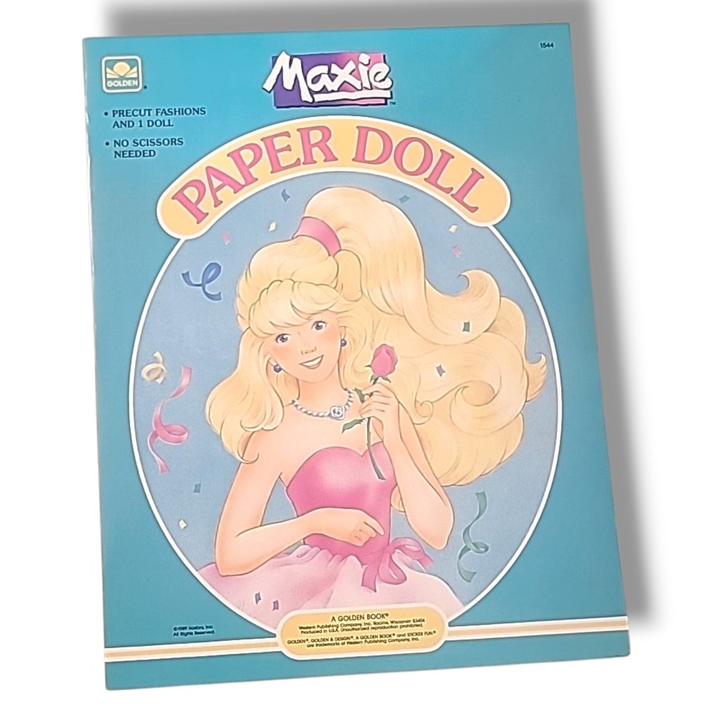 Maxie Paper‎ Doll Golden 1544 1988 Mattel Style Fashion Doll Uncut NOS